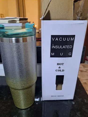 Caneca Térmica de Aço Inox com Glitter - 30oz