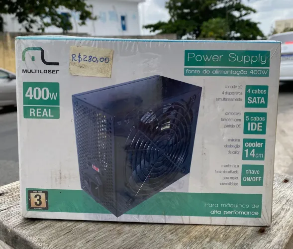Fonte de Alimentação 400W Real Multilaser - Nova