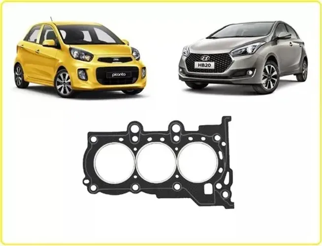Junta De Cabeçote Hyundai Hb20 / Kia Picanto 1.0 12v 3 Cilindros