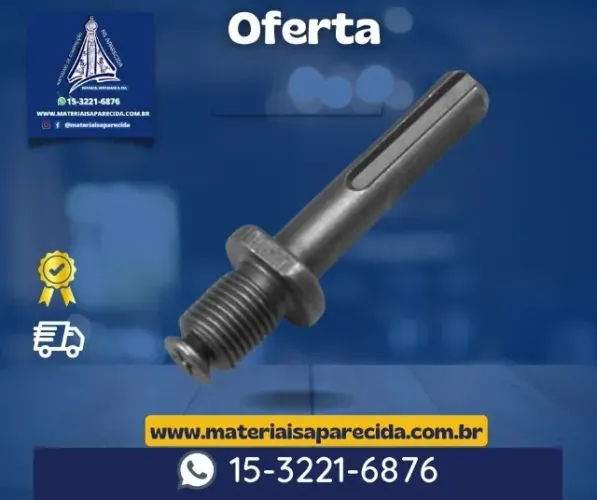 Adaptador Mandril SDS para Rosca - novo