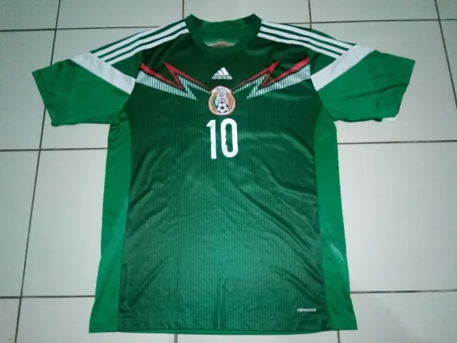 Camisa México 2014 Adidas tamanho G número 10 G. Dos Santos 