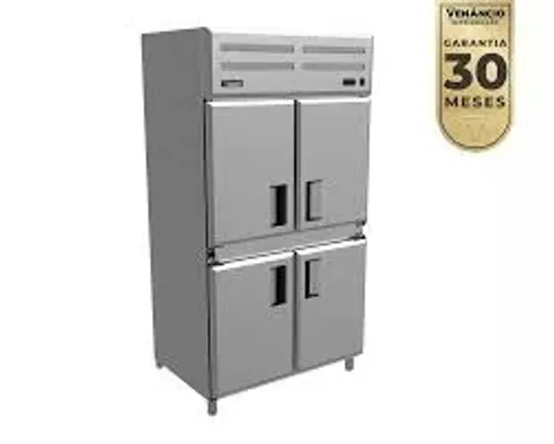 Geladeira comercial Venancio em aço inox 4 portas * Cesar