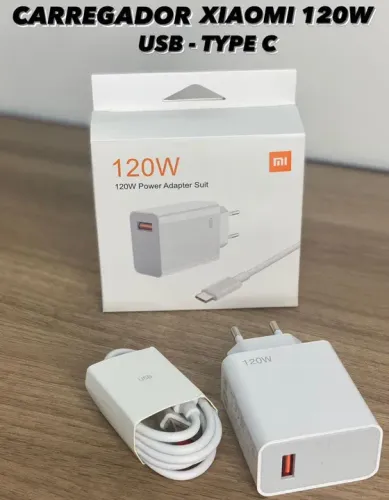 Carregador Xiaomi 120W USB-C turbo - redmi turbo
