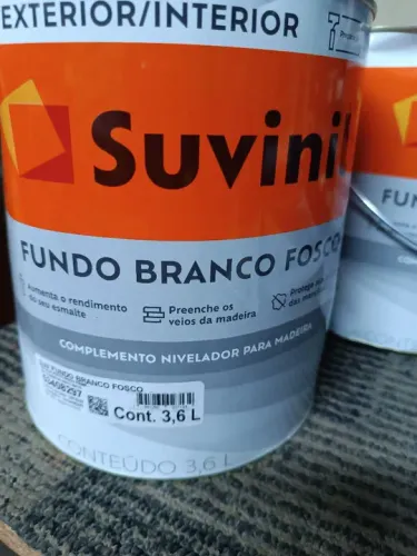 Fundo Branco Fosco Suvinil 3,6L - Novo