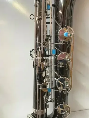 sax baritono Eb pretonix chaves prateadas luthieria margewate prosperar completo