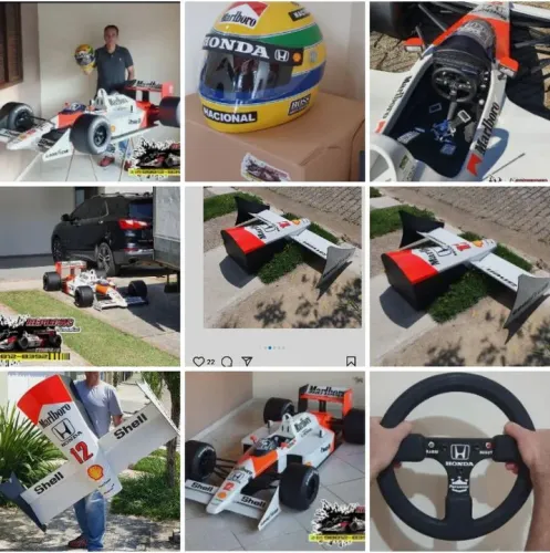 Réplicas Ayrton Senna Fórmula 1 McLaren Honda