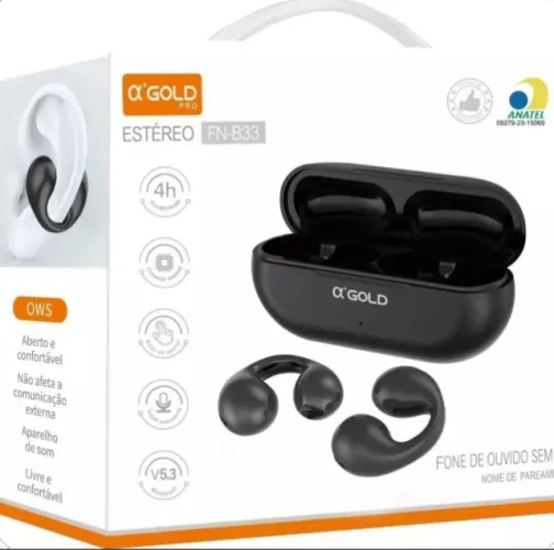 Fone De Ouvido Ambi-e Bluetooth Sem Fio Earcuffs Esportivo