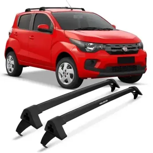 Rack de Teto Travessa Mobi 2016 a 2019 Preto Alumínio