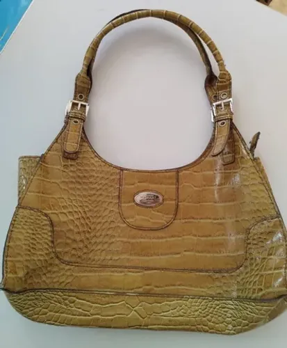 Bolsa ombro MONDANI NEW YORK - zíper - caramelo 