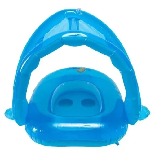 Bestway Boia Bote Para Bebê, Inflável Com Cobertura Infantil Bestway azul