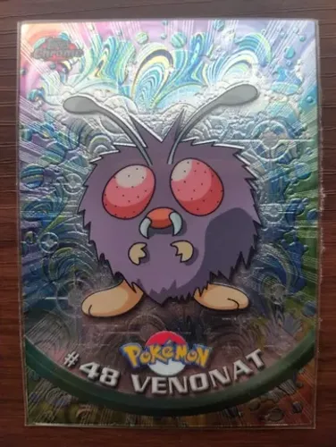 Cards Pokemon Topps Venonat, Sandslash e Nidoking, todas em ingles