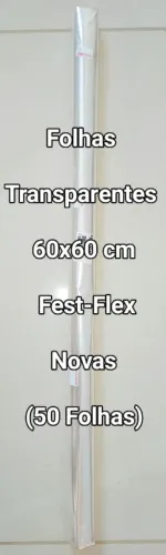 Folhas Transparentes 60x60 cm