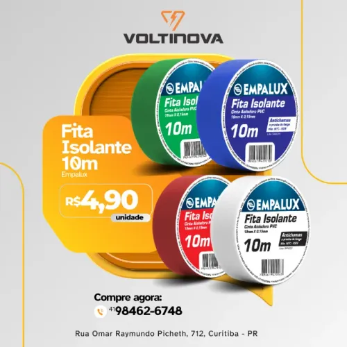 Fita Isolante Empalux 10m
