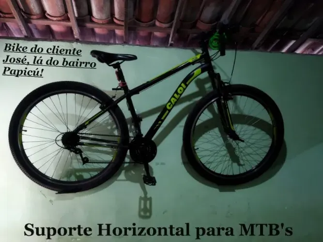 Kit Suporte De Parede Para Mtb'S Monark Caloi Cross Magrela Speed Infantil