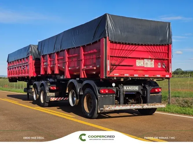 Carreta Bicaçamba Bitrem Basculante Randon 13/14