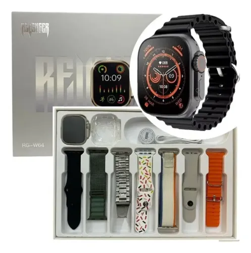 Relógio Smart Watch Revenger 7 Pulseiras Rgw64 Novo Loja Coimbra Computadores