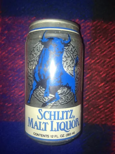 Lata de cerveja Schlitz Malt Liquor Vintage