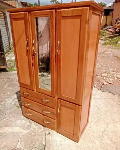 GUARDA ROUPA - NOVO COM ESPELHO SOLTEIRO!
