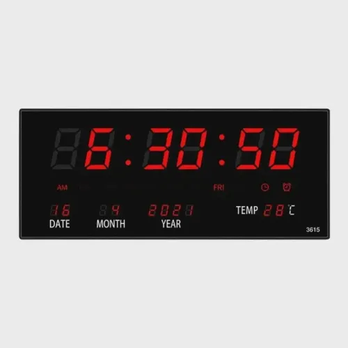 Relogio de Parade Digital Led Luatek Lk - 3615 Grande -Data - Loja Coimbra Computadores