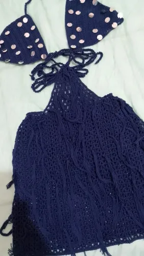 Vestido de crochê 