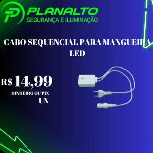 Cabo sequencial para mangueira led