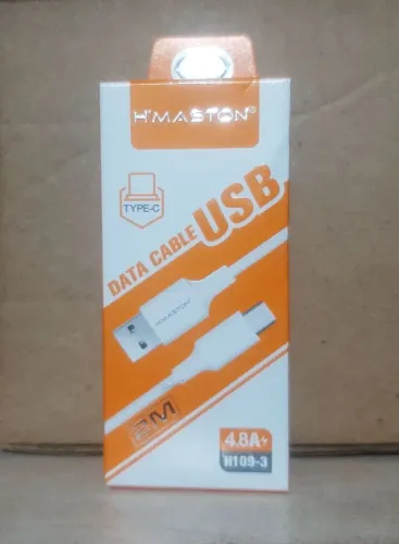 Cabo USB Tipo IPhone H'MASTON - 2M - Carregamento Rápido