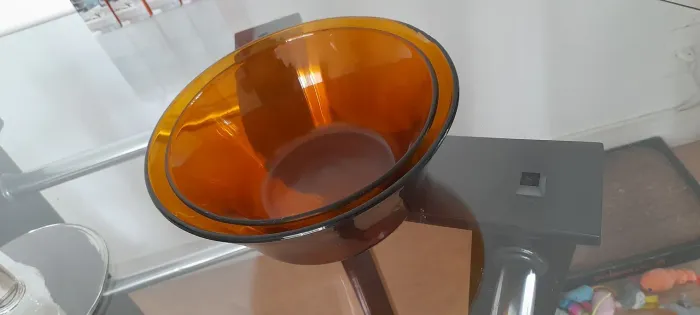JOGO TRAVESSA MARROM DURALEX RARA (COLECIONADOR)
