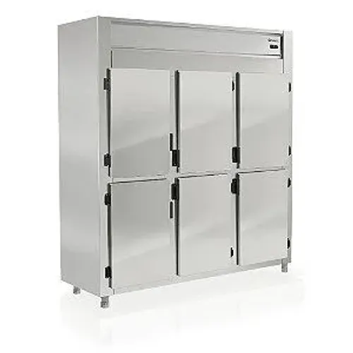Ac mini câmara geladeira comercial 6 portas inox