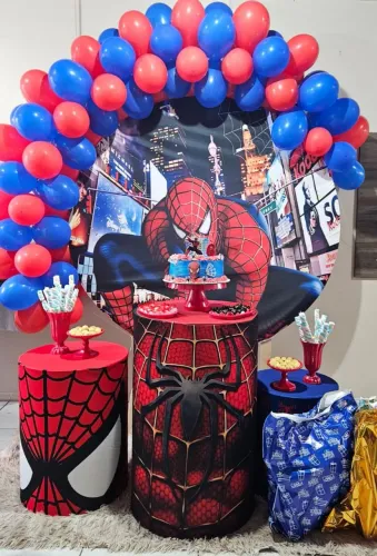 Kit festa homem-aranha pegue e monte