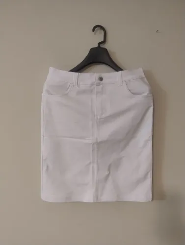 Saia Jeans Branca