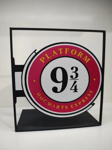 Placa Harry Potter Plataforma 9