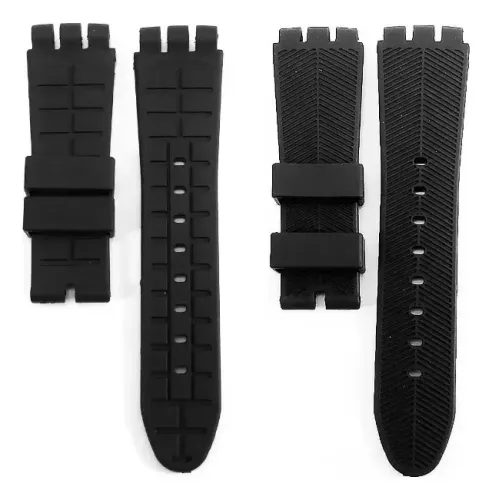 Pulseira Para Swatch Irony Scuba Yos401g, 439, 440, 447, 448 Preta