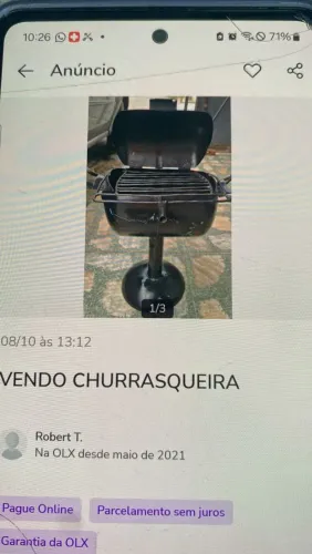 Vendo churrasqueira 
