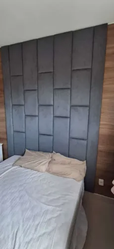Cabeceira estofada para cama fabricação feita sob encomenda