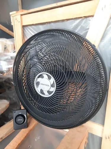 Ventilador Ventisol 50CM 127V pra Parede - Grade de Plástico