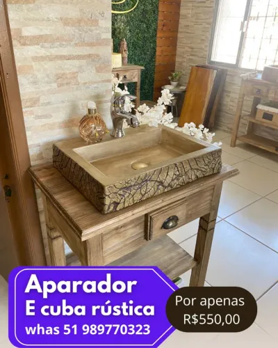 Super Promoção de cubas e aparador rustico