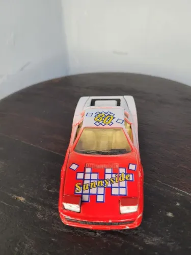 carrinho - sunnyside - antigo carrinho de fricção modelo ferrari testarossa - ss-913