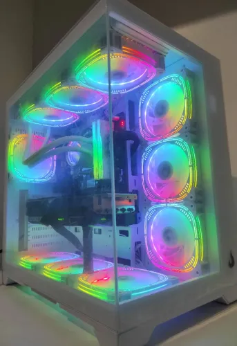Pc Gamer Fire Ryzen 5 7400F ou i5-14ª RTX 3080 (NOVO) AM5 DDR5