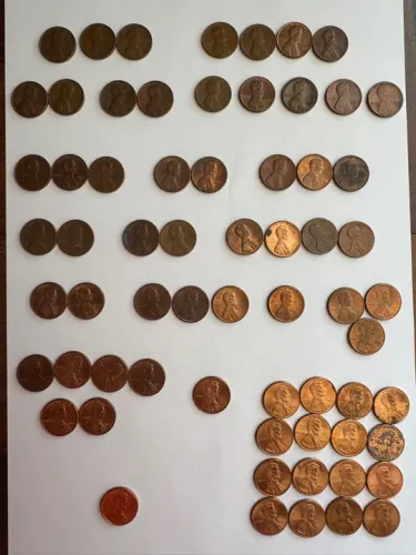 Lote 117 moedas antigas Estados Unidos