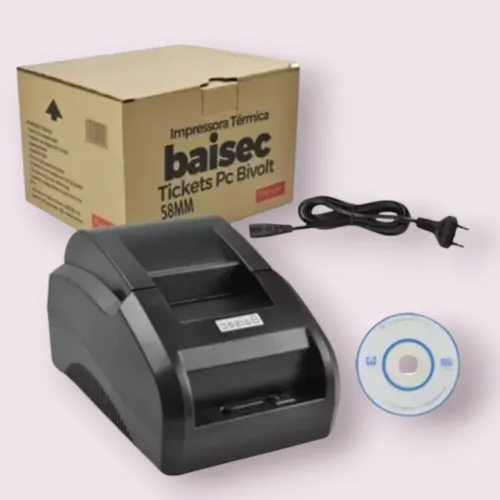 Impressora Térmica Baixsec Tickets Pc Bivolt 58mm