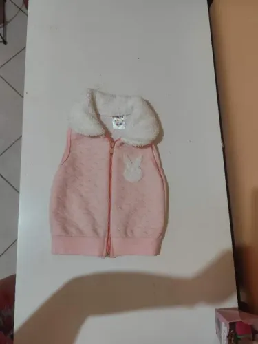 Colete casual de Pelúcia para Bebê Menina