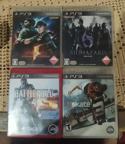 Leiam a descrição Resident evil 5 e resident evil 6 (japonêsa) Battlefield e skate