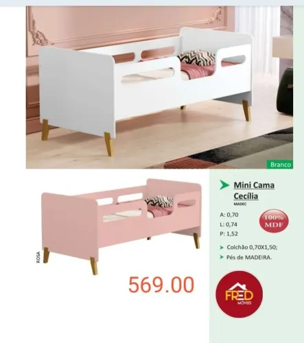 Mini cama infantil , entrega e monta, super promoção 