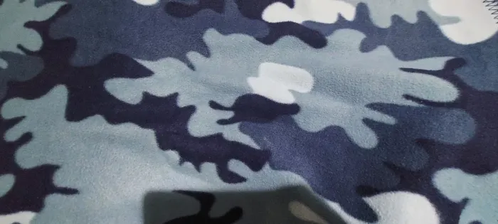 Cobertor azul camuflado
