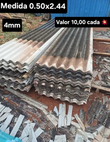 Telhas Eternit medida 0.50x2.44