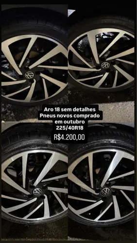 Jante com pneus 