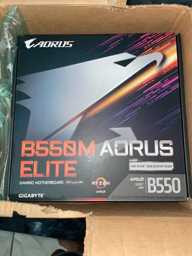placa mãe gigabyte b550m aorus elite am4