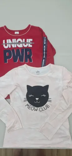 Kit Camisetas Manga Longa Tam 13/14