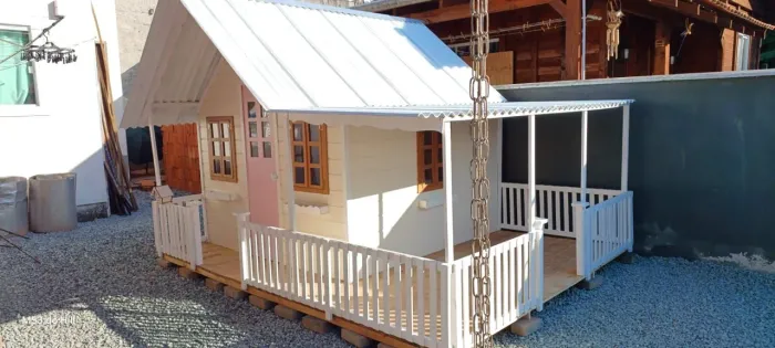Casinha de boneca Madeira Tratada Autoclavado