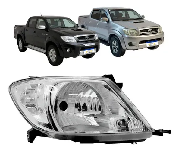 Farol Toyota Hilux 2006 2007 2008 A 2011 Mascara Cinza Novo